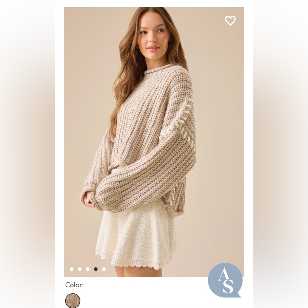 Altar’d State Catelyn Whipstitch Sweater